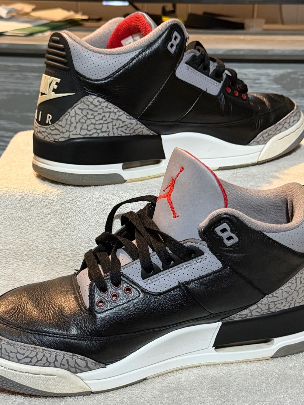 Air Jordan 3 Retro OG 2024 black Cement DN3707-010 - Picture 2 of 7